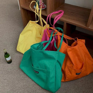 Large-capacity Canvas Tote Bag One-shoulder Japanese Style