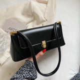Spring Shoulder Bag Solid All-match Flap for Women