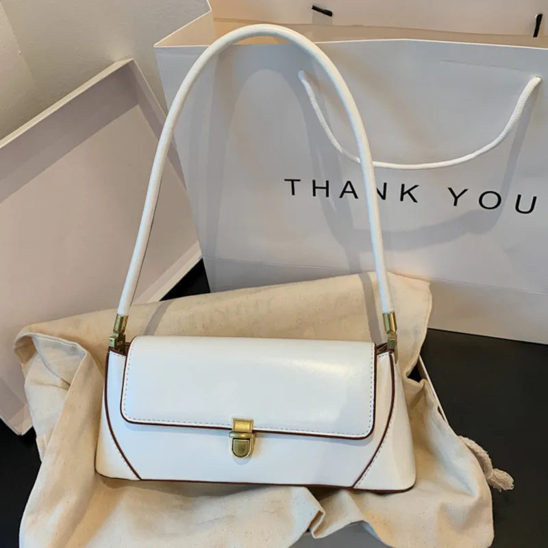 Spring Shoulder Bag Solid All-match Flap for Women