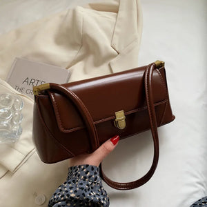 Spring Shoulder Bag Solid All-match Flap for Women