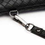 Woven PU Leather Men's Envelope Wallet Handbag