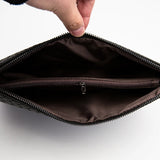 Woven PU Leather Men's Envelope Wallet Handbag