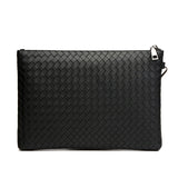 Woven PU Leather Men's Envelope Wallet Handbag