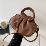 Pleated Small Bags Messenger Bags Female Tote Bag