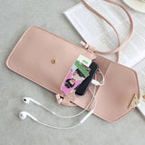 Women's Touch Screen Cell Phone Purse Shoulder Bag Heart Hasp Crossbody Bag