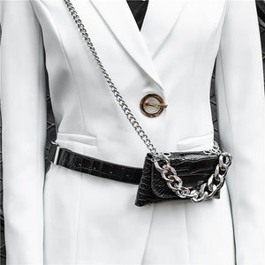 Crocodile Pattern Mini Chain Bag Girl Messenger Bag