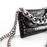 Crocodile Pattern Mini Chain Bag Girl Messenger Bag