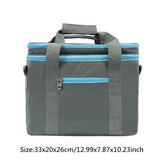 Insulated Thermal Cooler Bag Picnic Lunch Tote Organizer