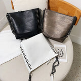 Chain Handbag Ladies Casual Handbag Shoulder Bucket Shop Package