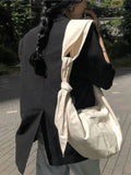 Canvas Bag Student Literature Retro Dumpling Bag One Shoulder Messenger Bag