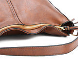 Vintage Leather Shoulder Bag Women Purses Large Capacity Tote
