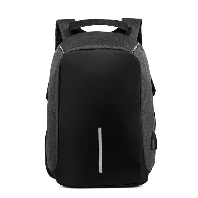 Large Capacity Men Laptop Travel Backpack USB Charge College Student
