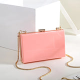 Acrylic Clutch Evening Bag Women Handbag Chain Mini Hand Dinner Banquet Package