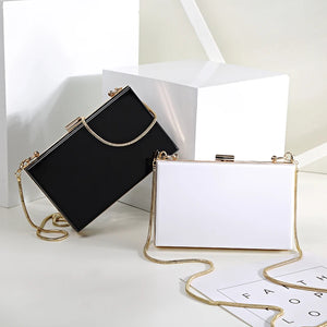 Acrylic Clutch Evening Bag Women Handbag Chain Mini Hand Dinner Banquet Package