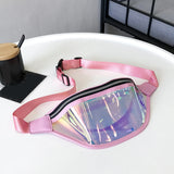 Colorful PVC Waist Bag Transparent Chest Bag for Women