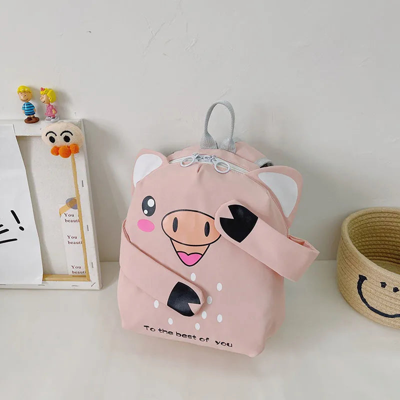 Kids Backpack School Bag Cartoon Animal Print