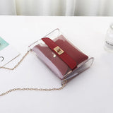 Lady Shoulders Jelly Backpack for Women Travel Small