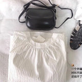 Vintage Ins Red Saddle Bag Mini Cross Bag Women's Fashionable Bag