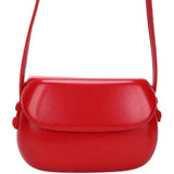 Vintage Ins Red Saddle Bag Mini Cross Bag Women's Fashionable Bag