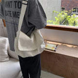 Japanese Canvas Shoulder Bag Leisure Bucket