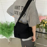 Japanese Canvas Shoulder Bag Leisure Bucket