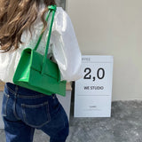 PU Leather Underarm Bag Large-capacity Handbag