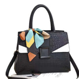 Crocodile Pattern Ladies Handbag Large Capacity One-shoulder Diagonal Bag