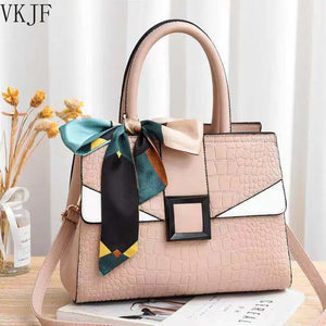 Crocodile Pattern Ladies Handbag Large Capacity One-shoulder Diagonal Bag