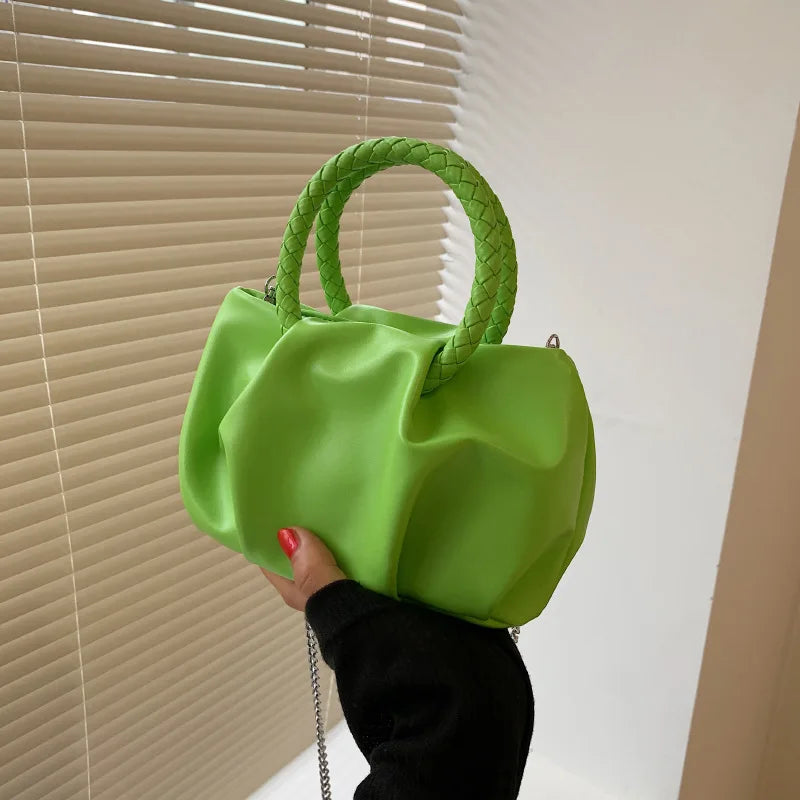 European American Women's Bags Fold Bag Cloud Bag Mini Messenger Handbag