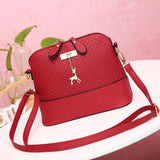 Women's Crossbody Shoulder Bag PU Zipper Bag Scratch Resistant Female Messenger