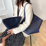 Large-Capacity Shoulder Bag Tote Bag Bucket Bag - Japan & South Korea Style