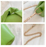Pleated Handbag Chain Crossbody Bag Women Creative Personality Textured