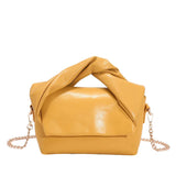 Pleated Handbag Chain Crossbody Bag Women Creative Personality Textured