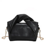 Pleated Handbag Chain Crossbody Bag Women Creative Personality Textured