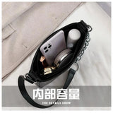 Square Shoulder Messenger Bag Women Underarm European Street Style