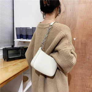 Square Shoulder Messenger Bag Women Underarm European Street Style