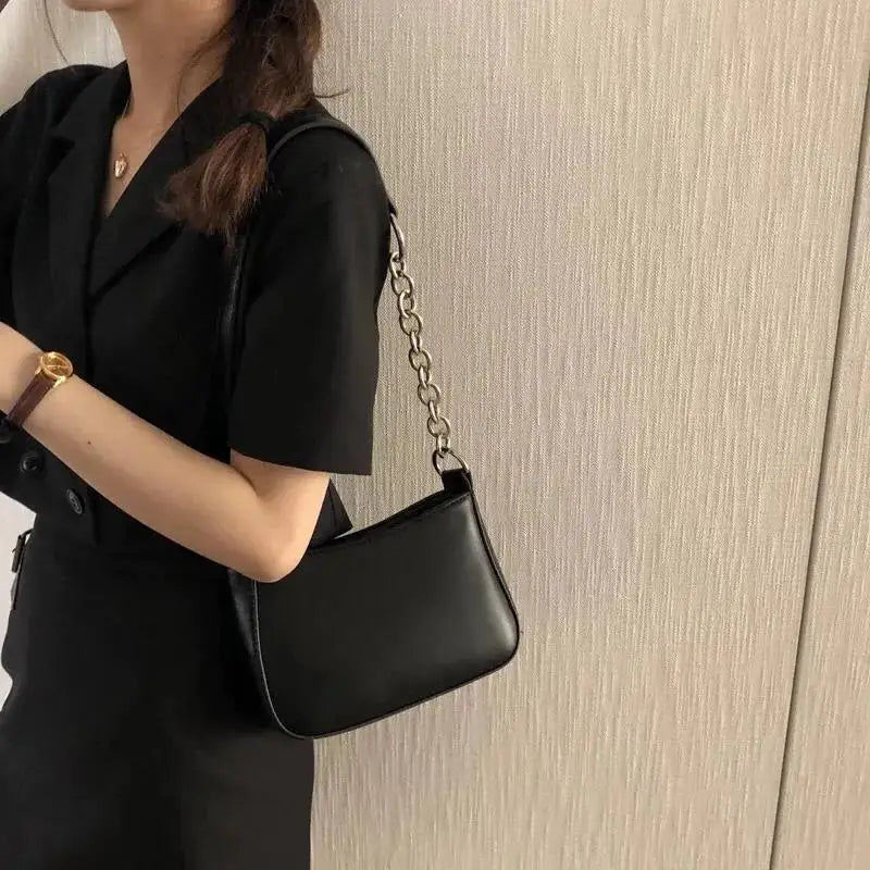 Square Shoulder Messenger Bag Women Underarm European Street Style