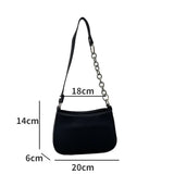 Square Shoulder Messenger Bag Women Underarm European Street Style