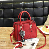 European American Handbags Hair Ball Pendant Shoulder Messenger Bag