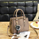 European American Handbags Hair Ball Pendant Shoulder Messenger Bag