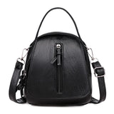 Soft Leather Multi-compartment Shoulder Messenger Bag Women