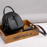 Soft Leather Multi-compartment Shoulder Messenger Bag Women