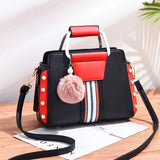 Plush Ball Tassel Shoulder Bag Large Capacity Sweet Messenger Bag