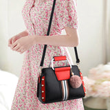 Plush Ball Tassel Shoulder Bag Large Capacity Sweet Messenger Bag