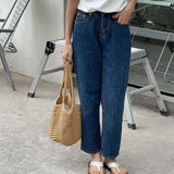 Vintage Knitted Yarn Drawstring Canvas Shoulder Bag