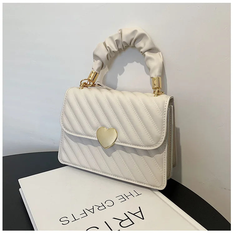 Pleated Hand-held Shoulder Bag Women's Bag
