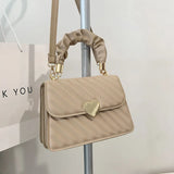 Pleated Hand-held Shoulder Bag Women's Bag
