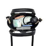 High-end Lychee Pattern Bucket Bag Women