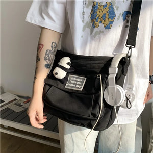 Japanese Crossbody Bag for College Students Large Capacity Shoulder Bag