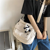 Japanese Crossbody Bag for College Students Large Capacity Shoulder Bag